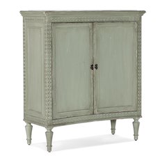 Charleston Two-Door Wood Accent Chest in Verdigris Green by Hooker Furniture