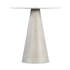 Modern Mood Round Marble Top Accent Table in Natural by Hooker Furniture