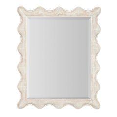 Serenity Bora Landscape Mirror w/ White Resin Frame by Hooker Furniture