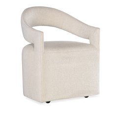 Modern Mood Fabric Upholstered Arm Chair in White by Hooker Furniture