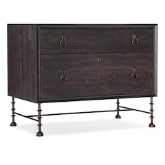 Hooker Furniture Big Sky Wood Lateral File Cabinet in Black Finish