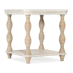 Serenity Bahari Lamp Table in White Wood by Hooker Furniture