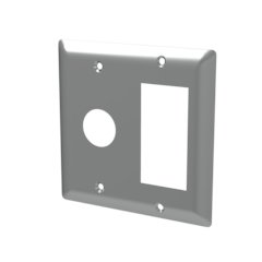 Amba Double Gang Plate in Polished