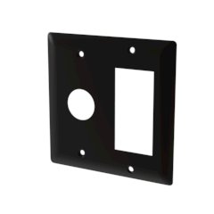 Amba Double Gang Plate in Matte Black