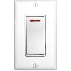 Amba Pilot Light Switch - White