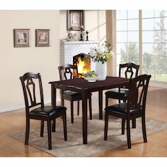 Bell Cherry Espresso Dining Set