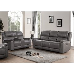 Palmer Top Grain Italian Leather 2-piece Living Room Set