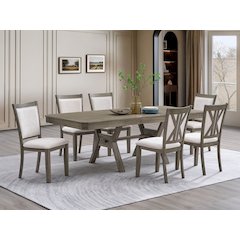 Zara Walnut 7-piece Dining Set