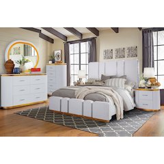 Zoe Crystal 5-Piece Bedroom Set with LED Lighting, King
