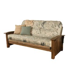 Washington Frame-Rustic Walnut Finish-Takara Rain Mattress