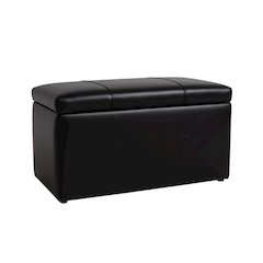 Prytania Storage Bench PU Black