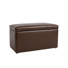 Prytania Storage Bench PU Brown