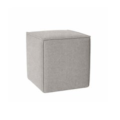 Pontchartrain Pouf Ottoman Chenille Mist