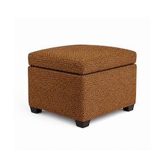 Jackson Square Storage Ottoman Velvet Leopard