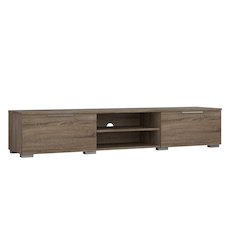 Match 2 Drawer 2 Shelf TV Stand, Truffle Oak