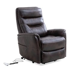 Truffle Recliner Nursery Glider – Boucle Chair with Power Lift Feature