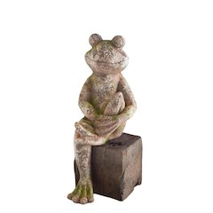 Faux Concrete Frog - Small