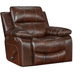 Positano Italian Top Grain Leather Match Rocker Recliner