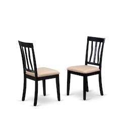 5 Pc set with a Dining Table and 4 Dinette Chairs in Black