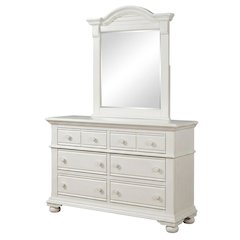 Cottage Traditions Double Dresser with Mirror - White Cottage
