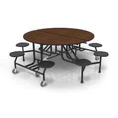 Round Folding Stool Table