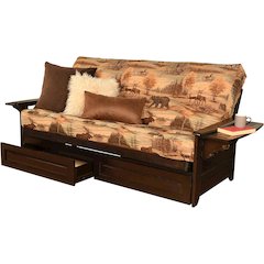 Phoenix Frame-Espresso Finish-Canadian Mattress-Storage Drawers