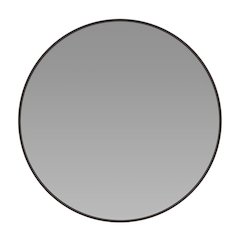 30" Round Black Metal Framed Wall Mirror - Large Accent Mirror for Bathroom, Vanity, Entryway, Dining Room, & Living Room