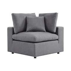 Outdoor Patio Corner Chair With Plush Cushion And Durable Frame