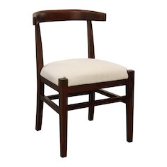 Hartford Mid-Century Modern Dining Chair with Performance Fabric Upholstery