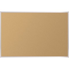Natural Add - Cork Tackboard - Aluminum Trim - 4 X 10
