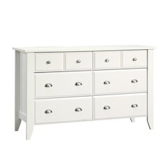 White Bedroom Dresser with Spacious Drawers for Storage and Organization