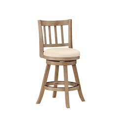 Sheldon Swivel Counter Stool - Ivory