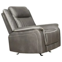 Enzo  Glider Recliner- Gray