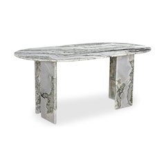 Celia Oval Dining Table Green Onyx Marble