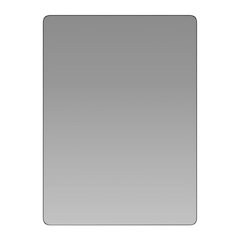 22" x 30" Decorative Wall Mirror - Rounded Corners, Bathroom & Living Room Glass Mirror Hangs Horizontal Or Vertical, Black