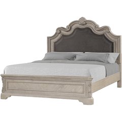 Coventry Grey Uph Panel Queen Bed