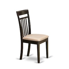 CAC-CAP-C Capri slat back Chair for dining room with Fabric Seat