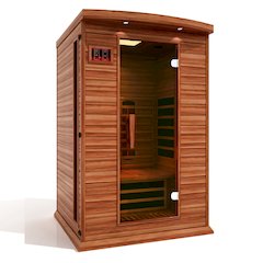 2-Person Full Spectrum Near Zero EMF (Under 2MG) FAR Infrared Sauna