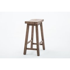 24" Sonoma Wire-brush Saddle Stool