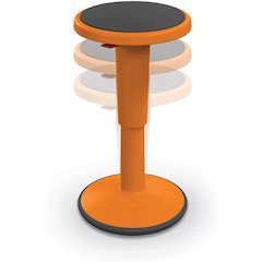 Hierarchy Height Adjustable Grow Stool- Tall Stool (Orange)