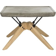 Delartin Indoor/Outdoor Modern Concrete 14.57-Inch H Coffee Table
