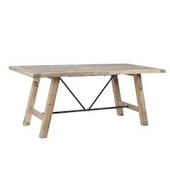 Solid Wood Rectangle Dining Table – Classic Dining Room Table for 6