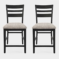 Altamonte Contemporary Ladderback Upholstered Counter Stool (Set of 2)