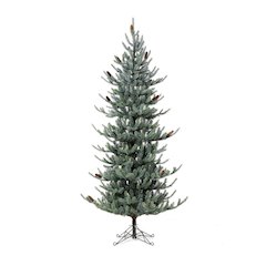 Blue Spruce Slim Christmas Tree, 7.5'