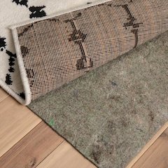 Slide-Stop® Multi-Surface Reversible Non-Slip Cushion Rug Pad, 1/4" Thick, Floor Protection, for 5'x8' Area Rug, Gray