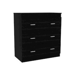 Georgia Three-Drawer Dresser Black MDF