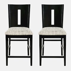 Urban Icon Contemporary Slotback Upholstered Counter Stool (Set of 2)