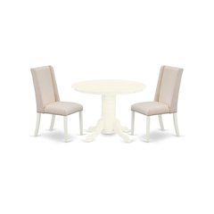 Dining Room Set Linen White, SHFL3-WHI-01