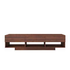 60-Inch Tv Stand With 3-Drawers, Walnut