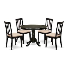 HLAN5-CAP-C 5 Pc Kitchen Table set-Dining Table and 4 Dinette Chairs.